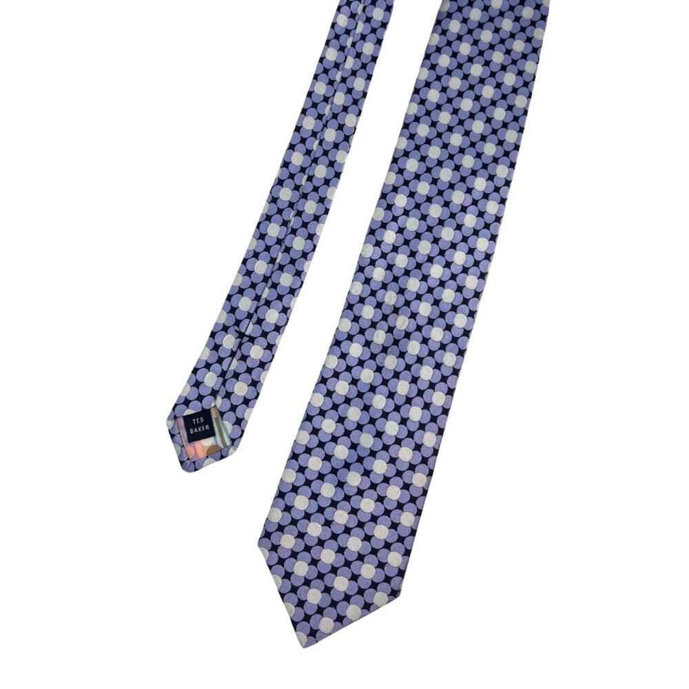 Ted Baker Blue Patterned Silk Tie